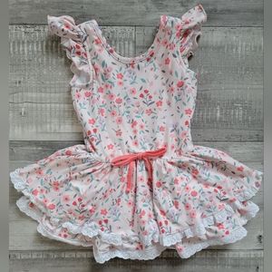 Cheeky Plum- Farrah Leotard- Coral Serenade- 1-24M